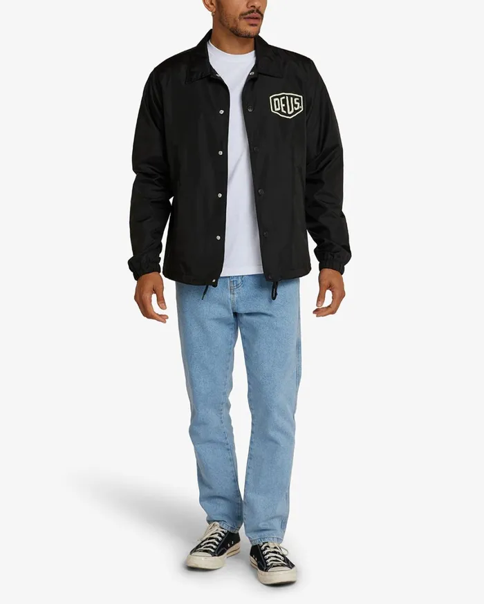 Venice Coach Jacket 8211 Black MenWomen Deus Ex Machina Classics Venice Coach Jacket 8211 Black MenWomen Deus Ex Machina Classics