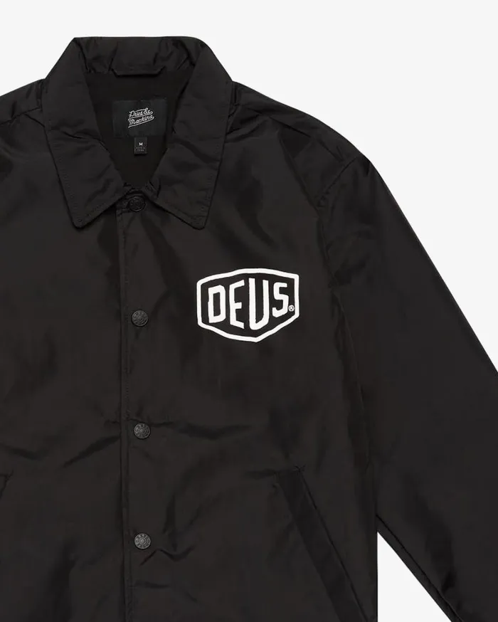Venice Coach Jacket 8211 Black MenWomen Deus Ex Machina Classics Venice Coach Jacket 8211 Black MenWomen Deus Ex Machina Classics