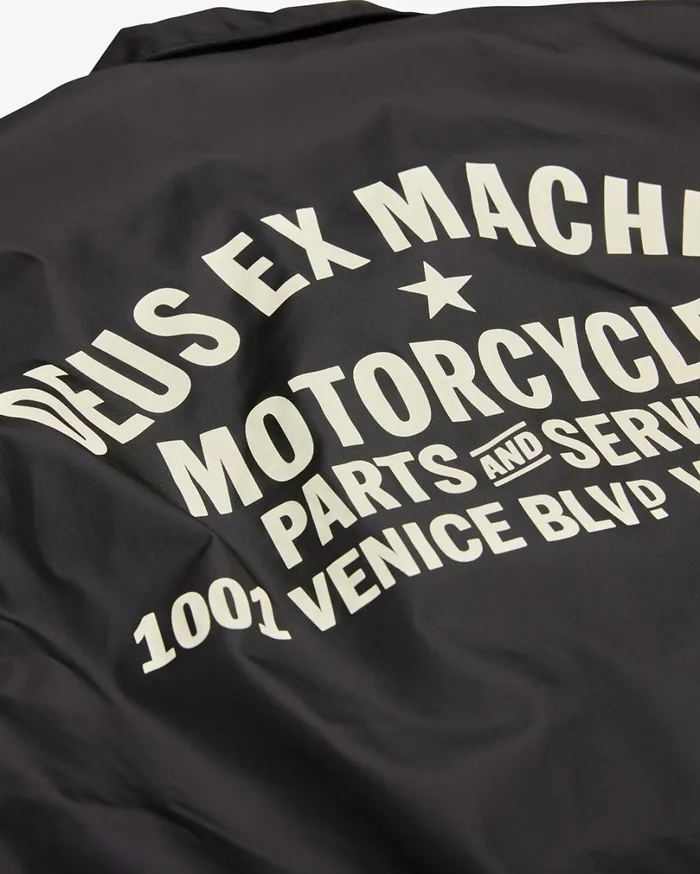 Venice Coach Jacket 8211 Black MenWomen Deus Ex Machina Classics Venice Coach Jacket 8211 Black MenWomen Deus Ex Machina Classics