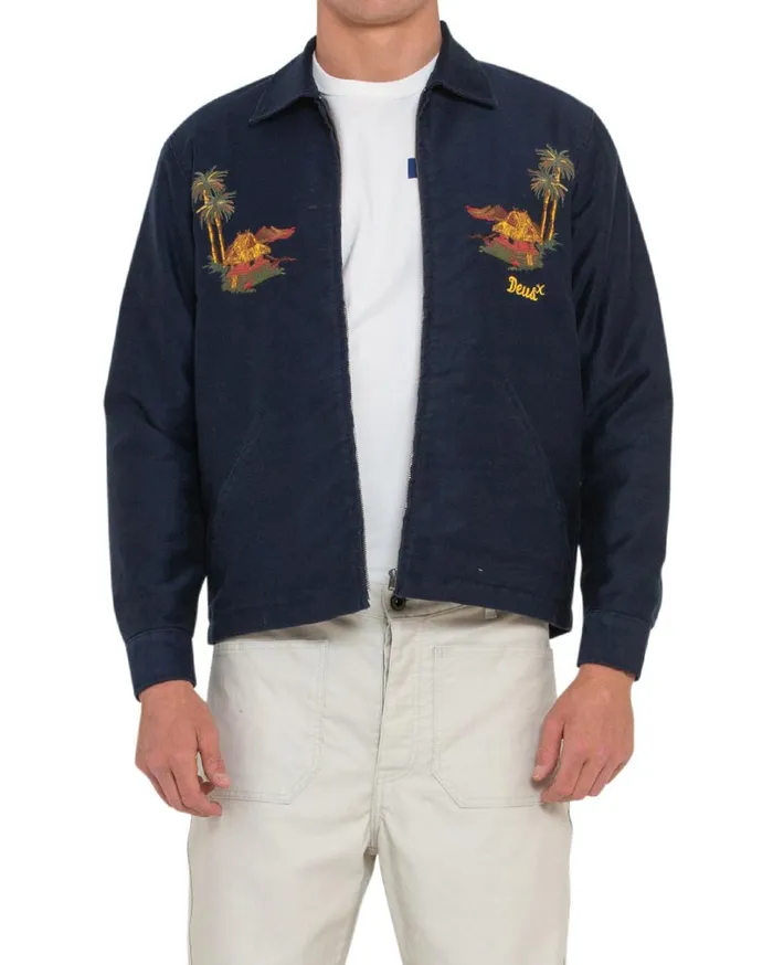 Voodoo Souvenir Jacket 8211 Navy Men Deus Ex Machina Jackets