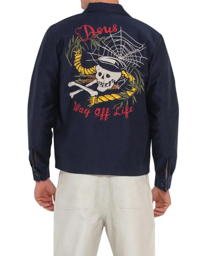 Voodoo Souvenir Jacket 8211 Navy Men Deus Ex Machina Jackets Voodoo Souvenir Jacket 8211 Navy Men Deus Ex Machina Jackets