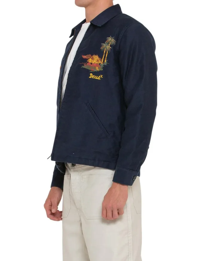Voodoo Souvenir Jacket 8211 Navy Men Deus Ex Machina Jackets Voodoo Souvenir Jacket 8211 Navy Men Deus Ex Machina Jackets