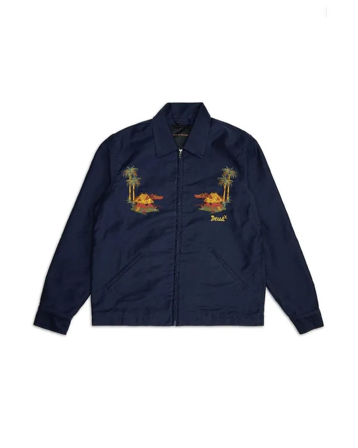Voodoo Souvenir Jacket 8211 Navy Men Deus Ex Machina Jackets Voodoo Souvenir Jacket 8211 Navy Men Deus Ex Machina Jackets