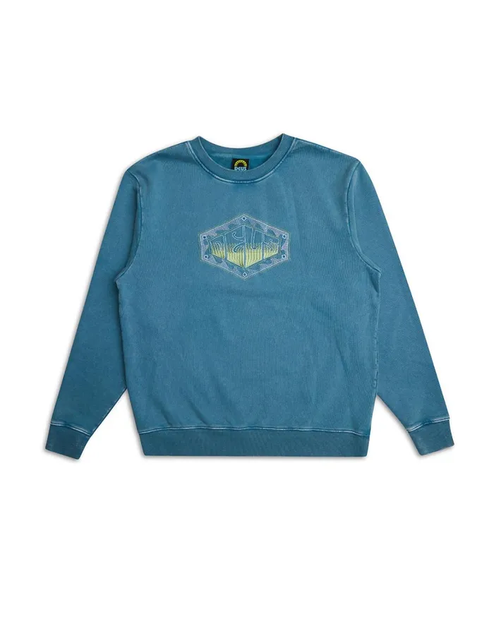 Wavepool Acid Crew 8211 Maui Blue Men Deus Ex Machina Hoodies and Sweaters Wavepool Acid Crew 8211 Maui Blue Men Deus Ex Machina Hoodies and Sweaters