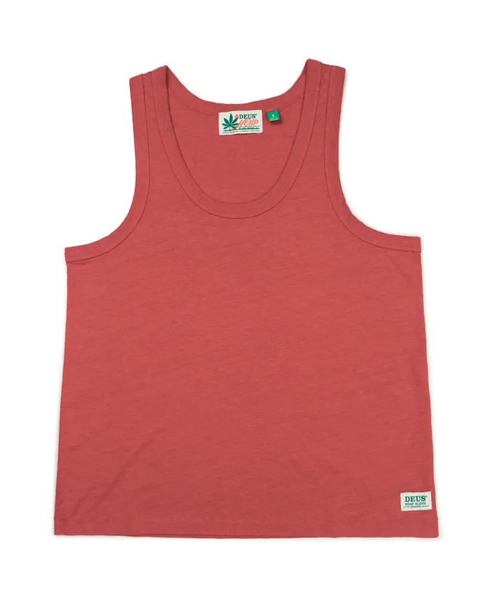 Waverley Tank 8211 Cranberry Women Deus Ex Machina Tees Waverley Tank 8211 Cranberry Women Deus Ex Machina Tees