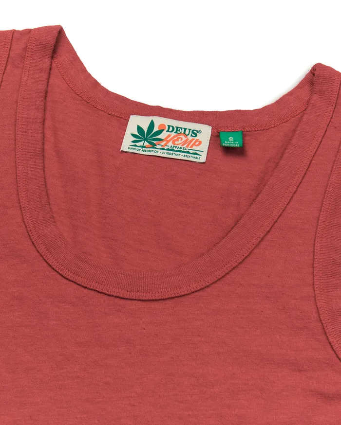 Waverley Tank 8211 Cranberry Women Deus Ex Machina Tees Waverley Tank 8211 Cranberry Women Deus Ex Machina Tees