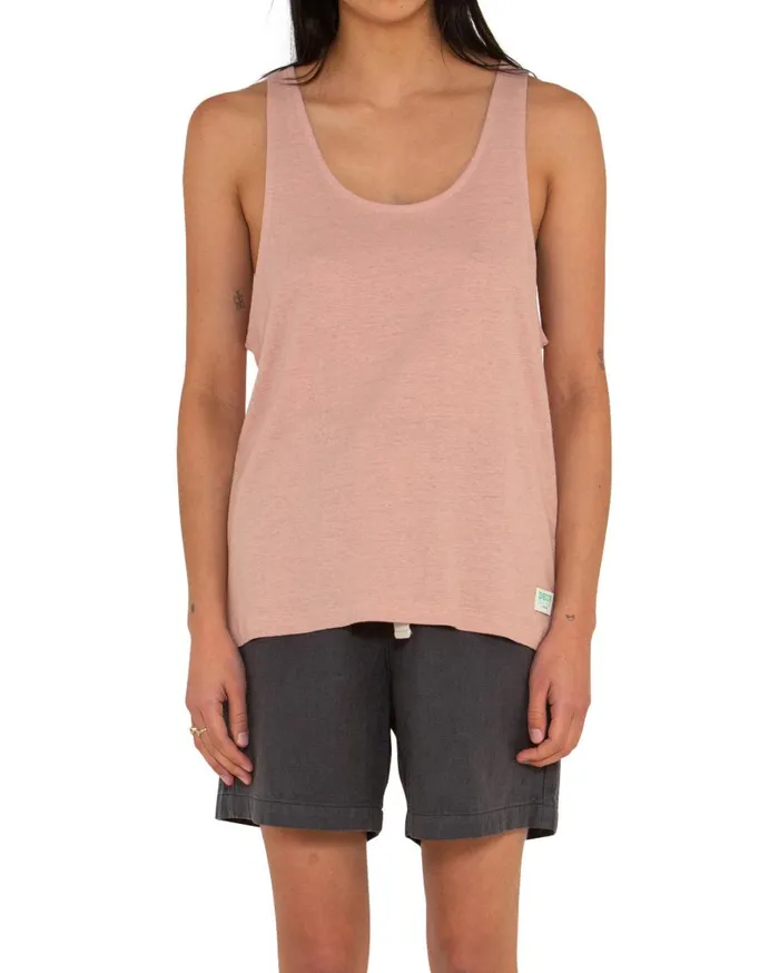 Waverley Tank Oversized Fit 8211 Dusty Pink Women Deus Ex Machina Tees