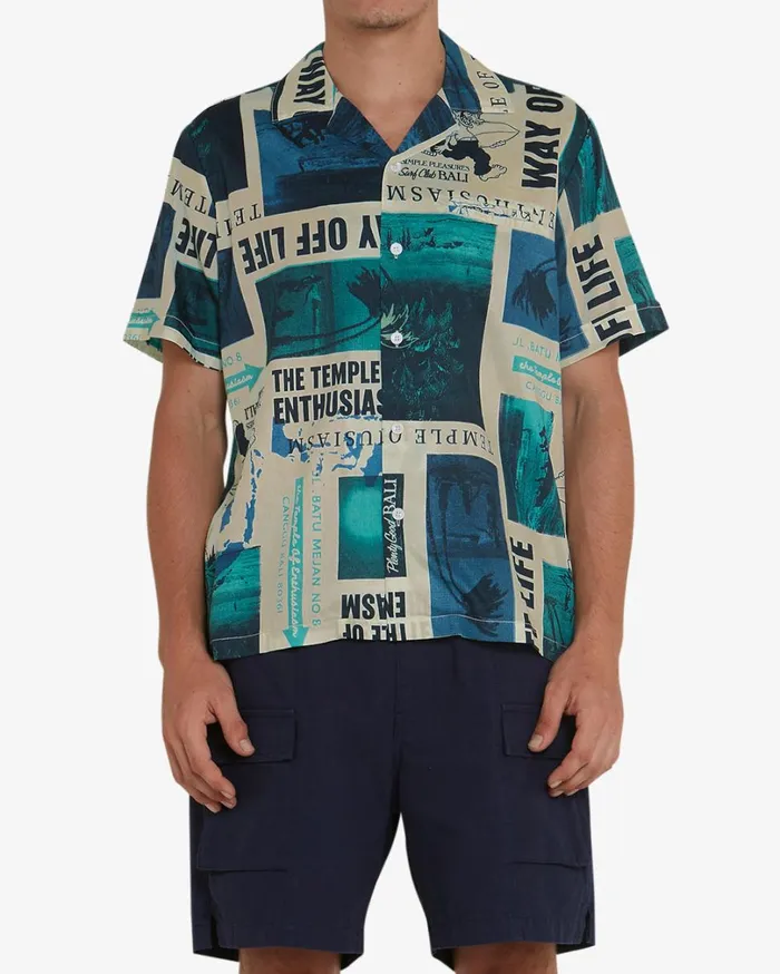 Way Off Shirt 8211 Lagoon Men Deus Ex Machina Shirts