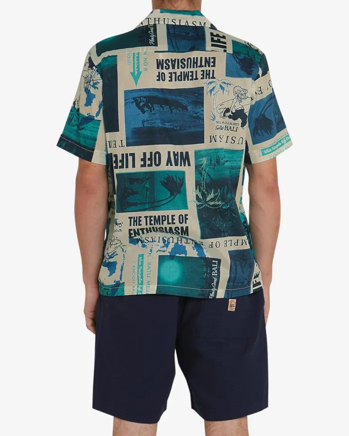 Way Off Shirt 8211 Lagoon Men Deus Ex Machina Shirts Way Off Shirt 8211 Lagoon Men Deus Ex Machina Shirts