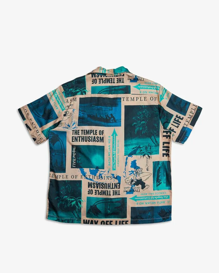 Way Off Shirt 8211 Lagoon Men Deus Ex Machina Shirts Way Off Shirt 8211 Lagoon Men Deus Ex Machina Shirts