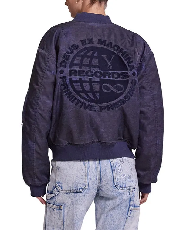 Wellness Acid Bomber 8211 Vintage Navy Women Deus Ex Machina Outerwear Wellness Acid Bomber 8211 Vintage Navy Women Deus Ex Machina Outerwear