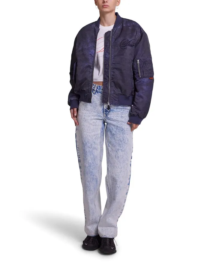 Wellness Acid Bomber 8211 Vintage Navy Women Deus Ex Machina Outerwear Wellness Acid Bomber 8211 Vintage Navy Women Deus Ex Machina Outerwear