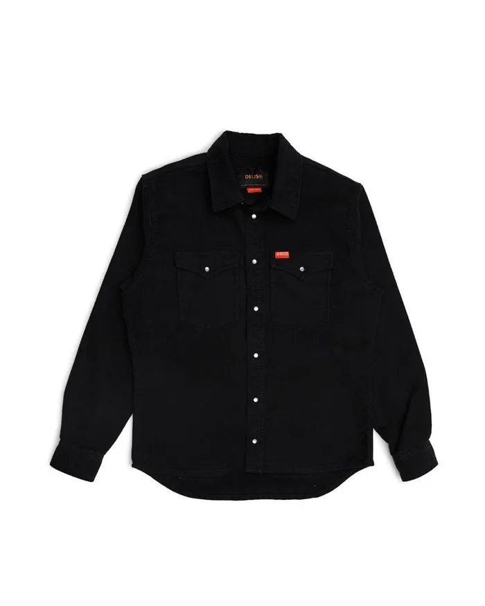 Western Moleskin Shirt 8211 Black Men Deus Ex Machina Shirts Western Moleskin Shirt 8211 Black Men Deus Ex Machina Shirts