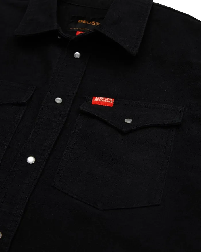 Western Moleskin Shirt 8211 Black Men Deus Ex Machina Shirts Western Moleskin Shirt 8211 Black Men Deus Ex Machina Shirts
