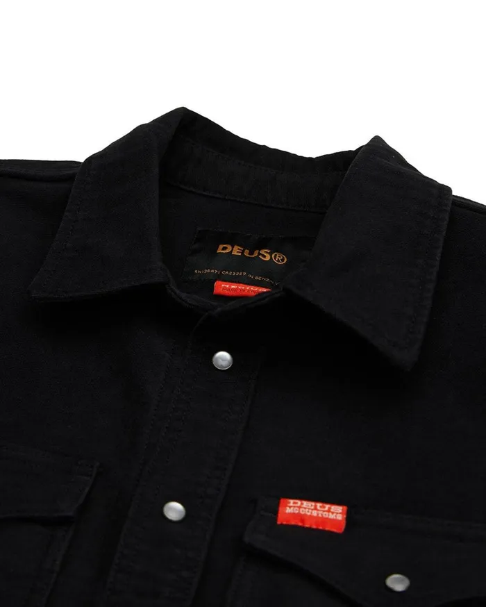 Western Moleskin Shirt 8211 Black Men Deus Ex Machina Shirts Western Moleskin Shirt 8211 Black Men Deus Ex Machina Shirts
