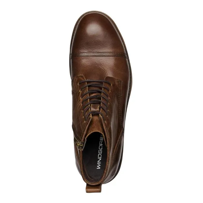Windsor Smith Boots Men ABEL DARK BROWN LEATHER BOOTS Windsor Smith Boots Men ABEL DARK BROWN LEATHER BOOTS
