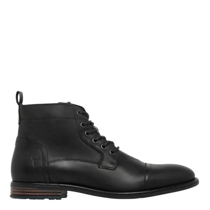 Windsor Smith Boots Men AIDAN BLACK LEATHER BOOTS
