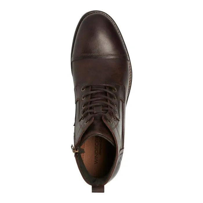 Windsor Smith Boots Men AIDAN DARK BROWN LEATHER BOOTS Windsor Smith Boots Men AIDAN DARK BROWN LEATHER BOOTS