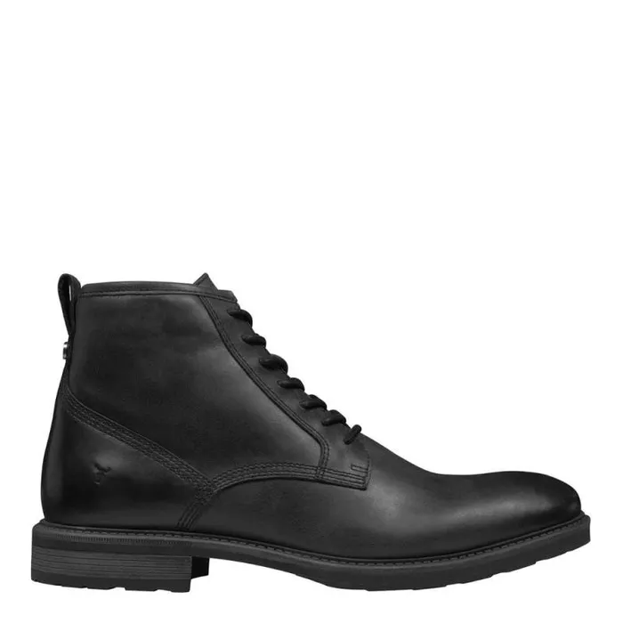 Windsor Smith Boots Men ANSEL BLACK LEATHER BOOTS