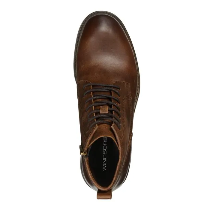Windsor Smith Boots Men ANSEL DARK BROWN LEATHER BOOTS Windsor Smith Boots Men ANSEL DARK BROWN LEATHER BOOTS