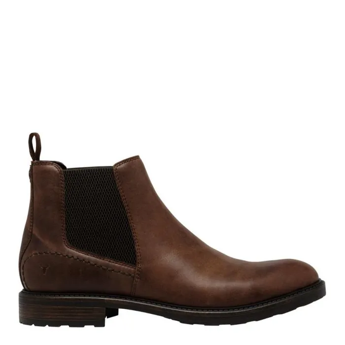 Windsor Smith Boots Men ARLO DARK BROWN LEATHER BOOTS