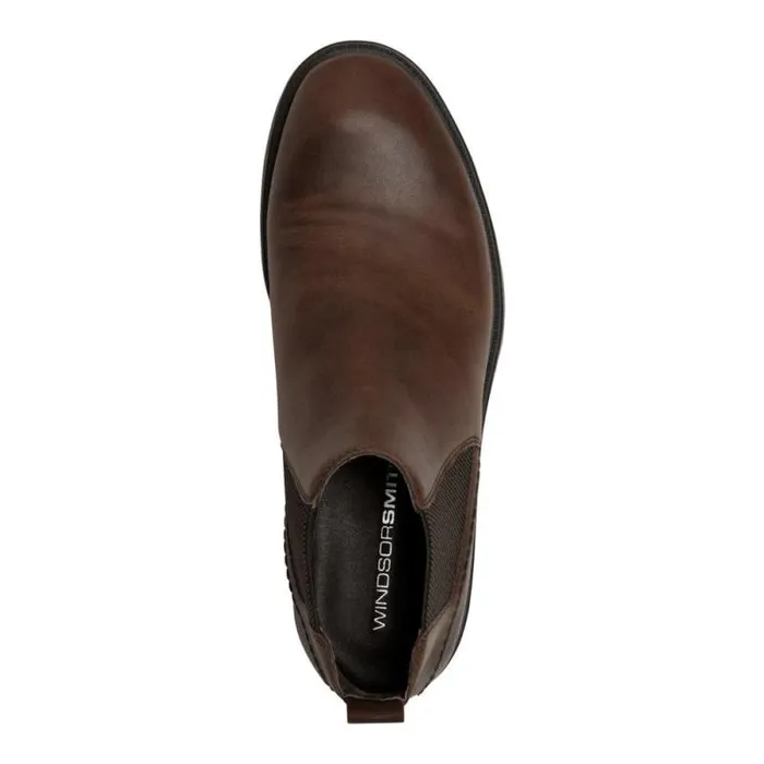 Windsor Smith Boots Men ARLO DARK BROWN LEATHER BOOTS Windsor Smith Boots Men ARLO DARK BROWN LEATHER BOOTS