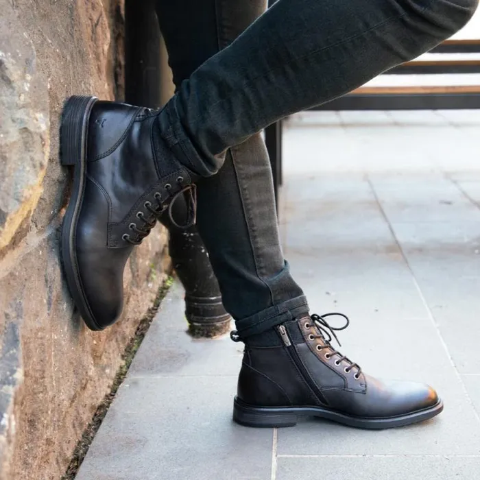 Windsor Smith Boots Men BEAU BLACK LEATHER BOOTS Windsor Smith Boots Men BEAU BLACK LEATHER BOOTS