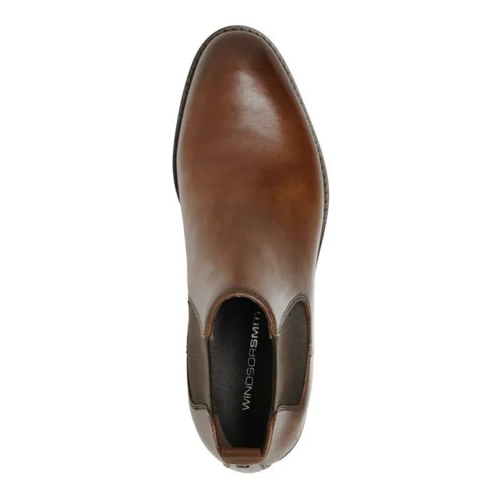 Windsor Smith Boots Men DANIELE DARK BROWN LEATHER BOOTS