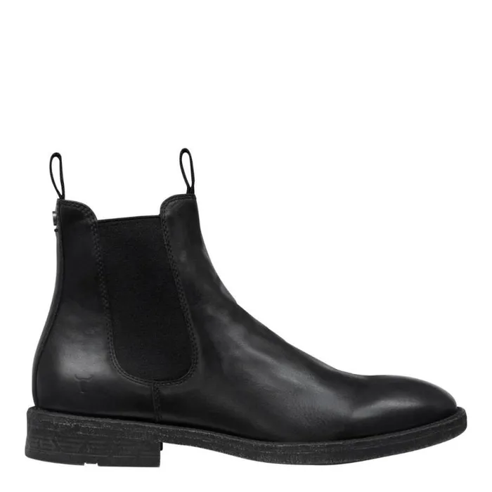 Windsor Smith Boots Men JACE BLACK LEATHER BOOTS