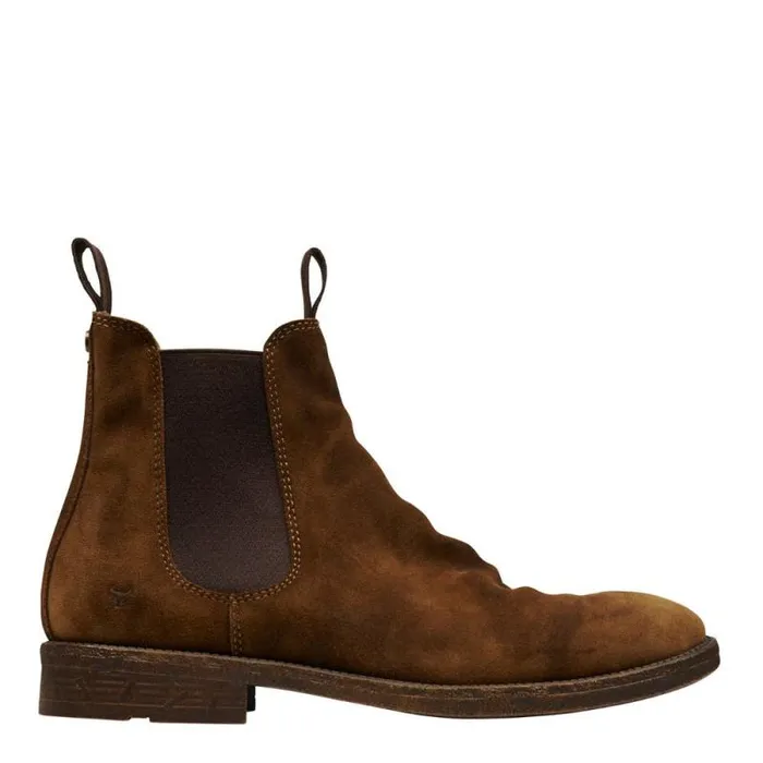 Windsor Smith Boots Men JACE TAN WASHED SUEDE BOOTS
