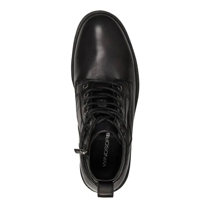 Windsor Smith Boots Men JENSEN BLACK LEATHER BOOTS