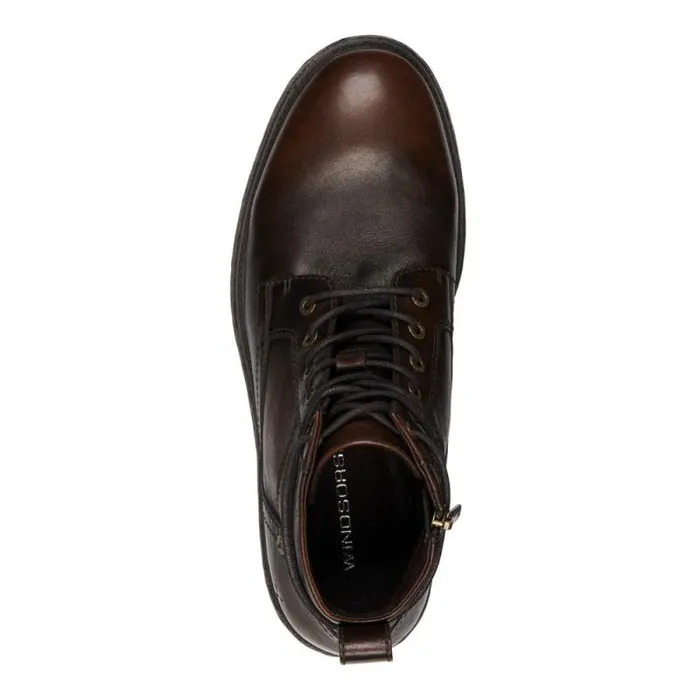Windsor Smith Boots Men JENSEN TOBACCO LEATHER BOOTS