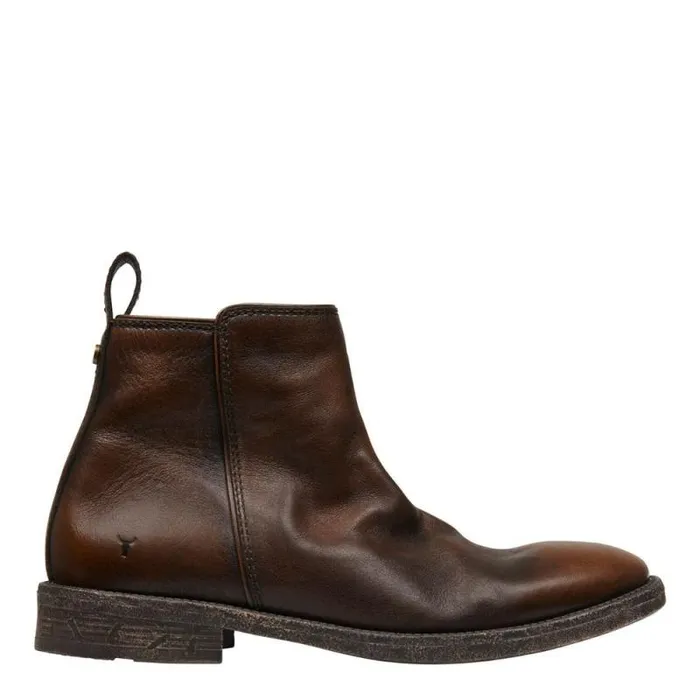 Windsor Smith Boots Men JULIUS TOBACCO LEATHER BOOTS