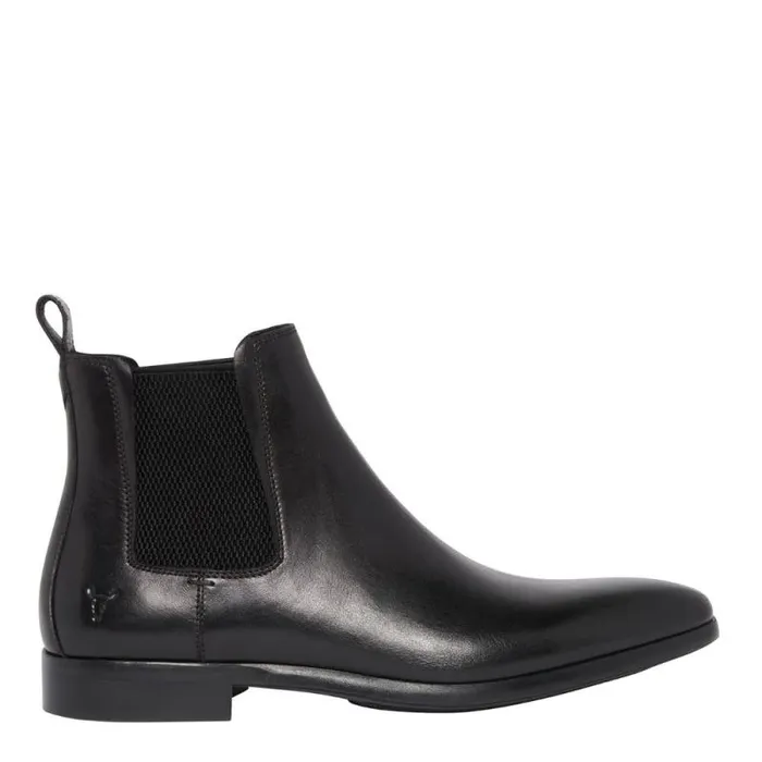 Windsor Smith Boots Men MATTEO BLACK LEATHER BOOTS