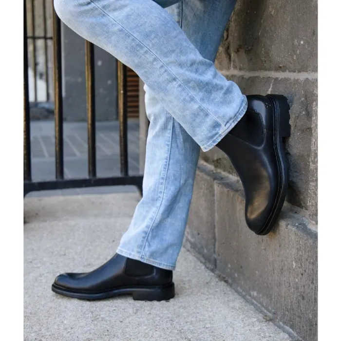 Windsor Smith Boots Men NIALL BLACK LEATHER BOOTS Windsor Smith Boots Men NIALL BLACK LEATHER BOOTS