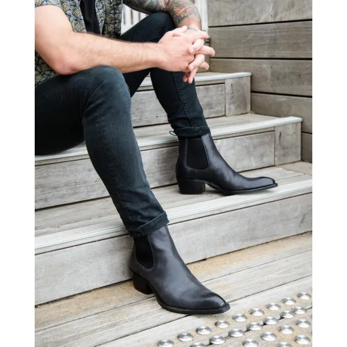 Windsor Smith Boots Men ORION BLACK LEATHER BOOTS Windsor Smith Boots Men ORION BLACK LEATHER BOOTS