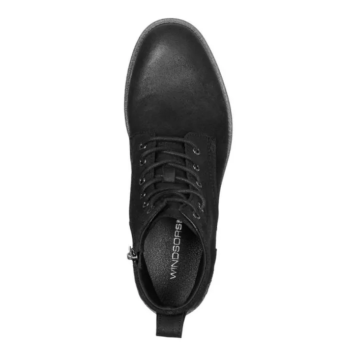 Windsor Smith Boots Men SEBASTIAN BLACK OIL SUEDE LEATHER BOOTS Windsor Smith Boots Men SEBASTIAN BLACK OIL SUEDE LEATHER BOOTS