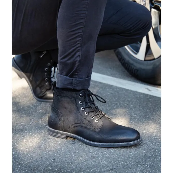 Windsor Smith Boots Men SEBASTIAN BLACK OIL SUEDE LEATHER BOOTS Windsor Smith Boots Men SEBASTIAN BLACK OIL SUEDE LEATHER BOOTS