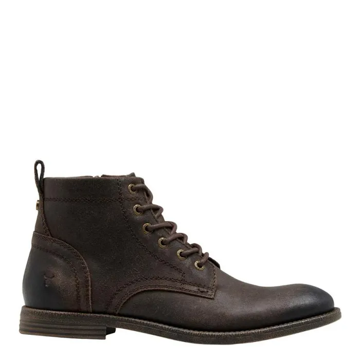 Windsor Smith Boots Men SEBASTIAN BROWN OIL SUEDE BOOTS