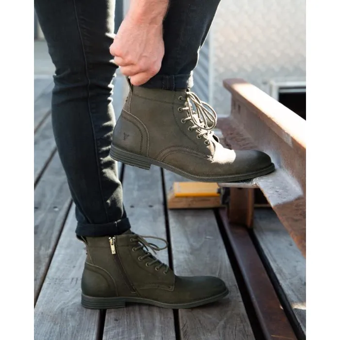Windsor Smith Boots Men SEBASTIAN TAUPE OIL SUEDE LEATHER BOOTS Windsor Smith Boots Men SEBASTIAN TAUPE OIL SUEDE LEATHER BOOTS