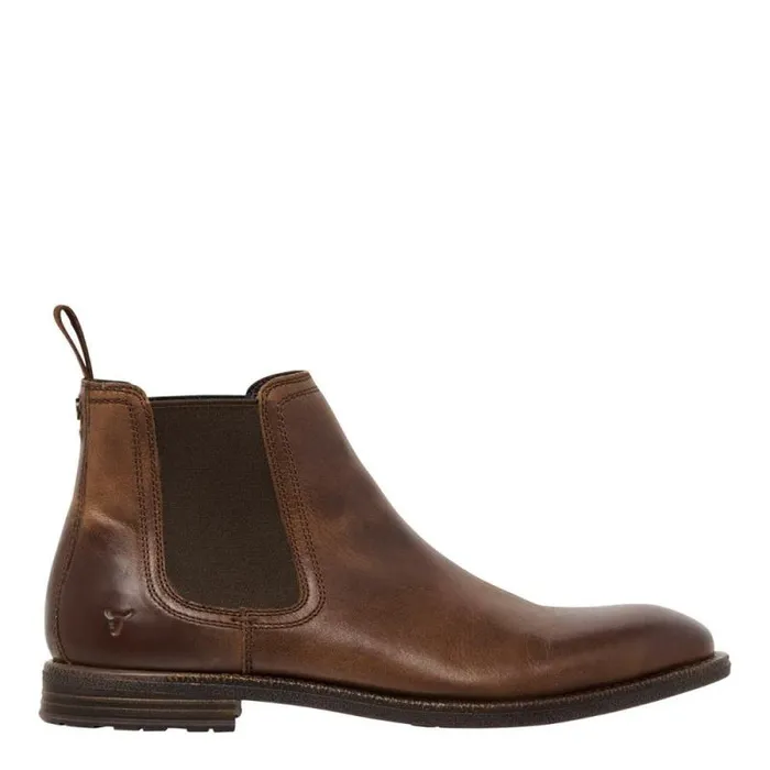 Windsor Smith Boots Men SERGIO TAN LEATHER BOOTS