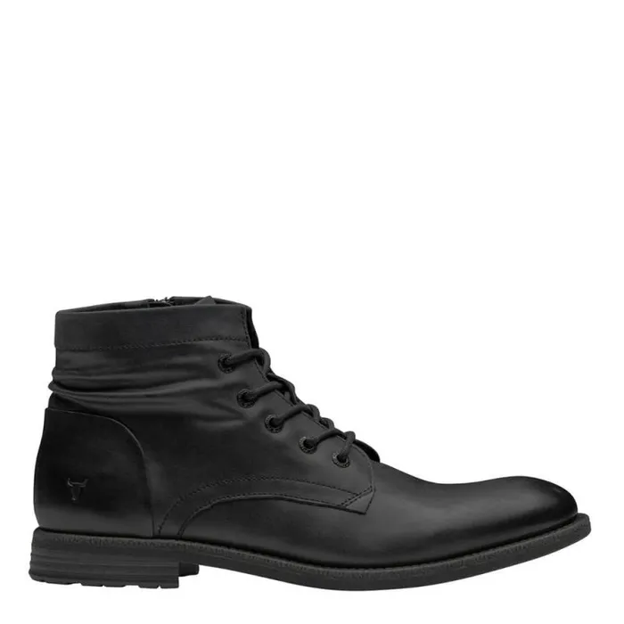 Windsor Smith Boots Men STEPHAN BLACK LEATHER BOOTS