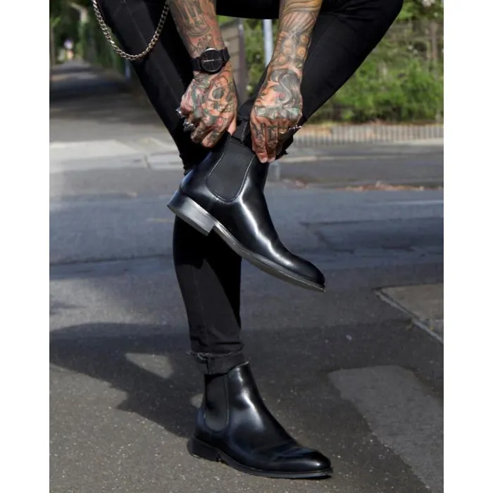 Windsor Smith Boots Men STOCKMAN BLACK LEATHER BOOTS Windsor Smith Boots Men STOCKMAN BLACK LEATHER BOOTS