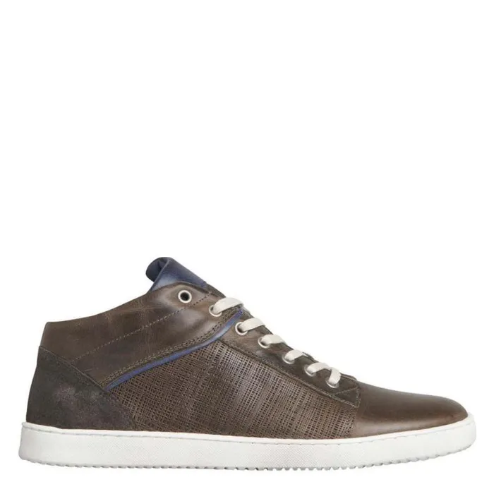Windsor Smith Boots Men TRECKKER GREY LEATHER BOOTS