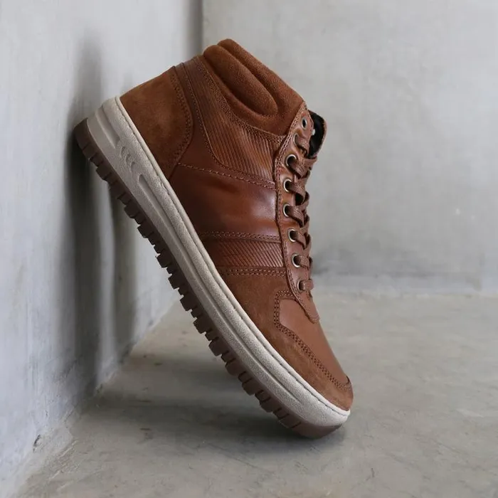 Windsor Smith Boots Men URGE COGNAC LEATHER BOOTS