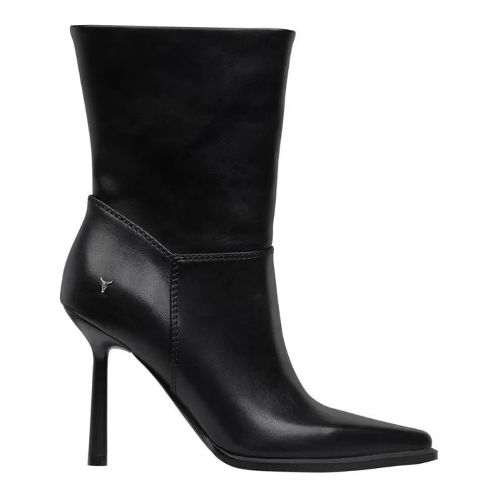 Windsor Smith Boots Women ALLURE BLACK STILETTO ANKLE BOOTS