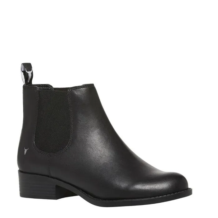 Windsor Smith Boots Women AMELIA BLACK LEATHER BOOTS Windsor Smith Boots Women AMELIA BLACK LEATHER BOOTS