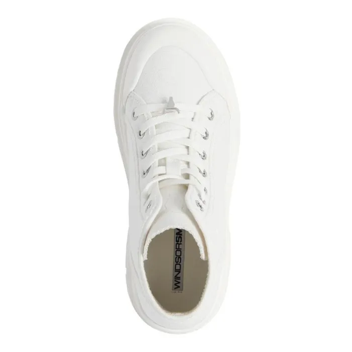 Windsor Smith Boots Women DESERVE WHITE PLATFORM BOOTS