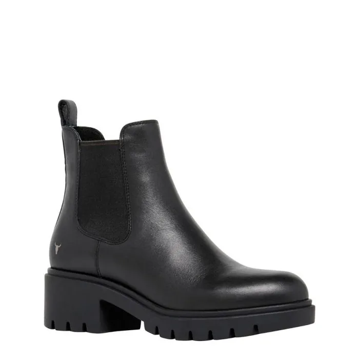 Windsor Smith Boots Women OBSESS BLACK LEATHER BOOTS Windsor Smith Boots Women OBSESS BLACK LEATHER BOOTS