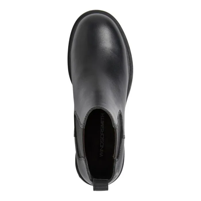 Windsor Smith Boots Women OBSESS BLACK LEATHER BOOTS Windsor Smith Boots Women OBSESS BLACK LEATHER BOOTS